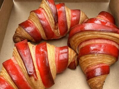 valentine's day croissant from freya bakery in pike place market
